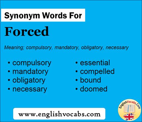 forced synonym|More.